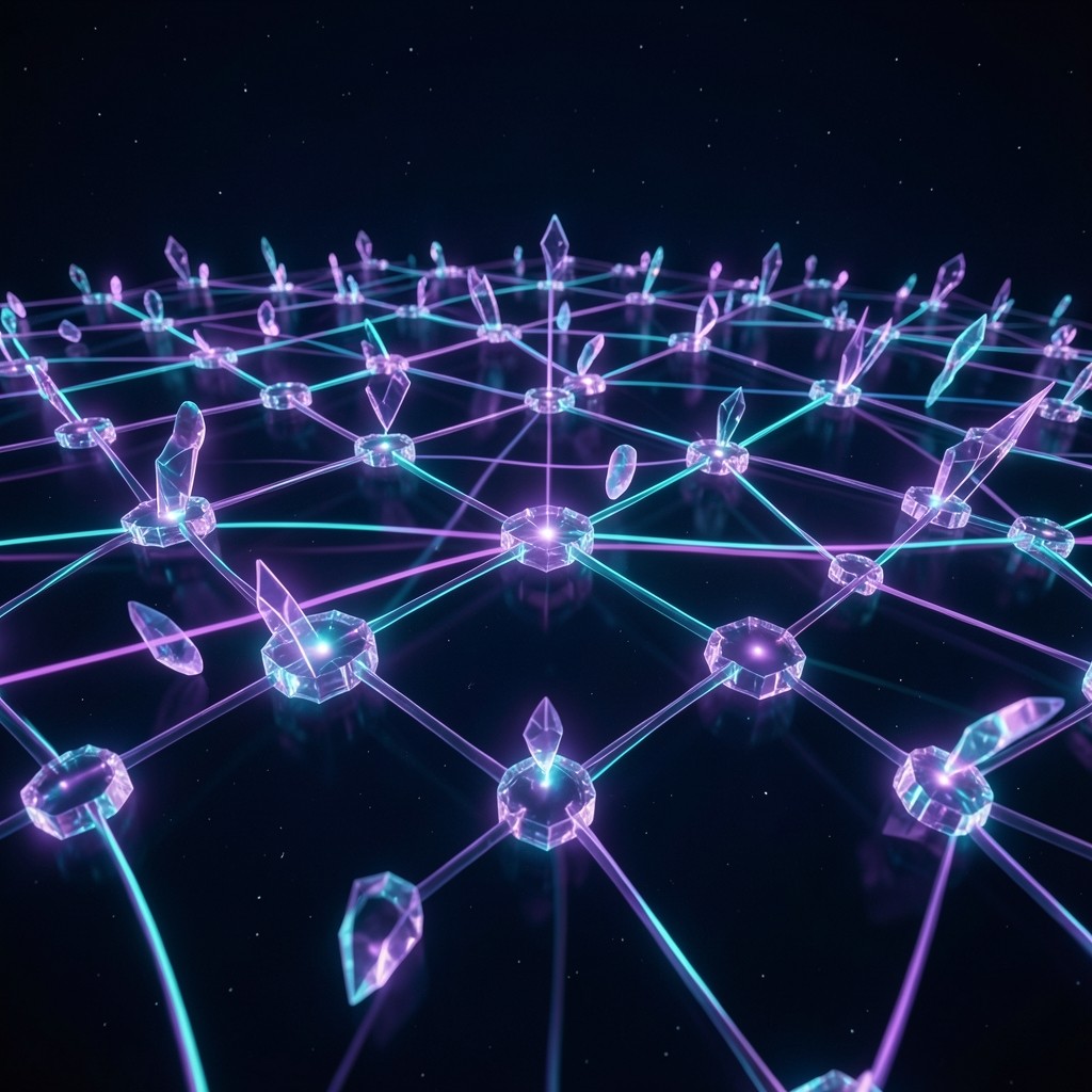 Decentralized network architecture visualization